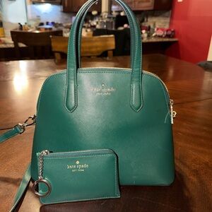 Kate Spade - Deep Jade - Med. Dome Purse  *LIKE NEW*
